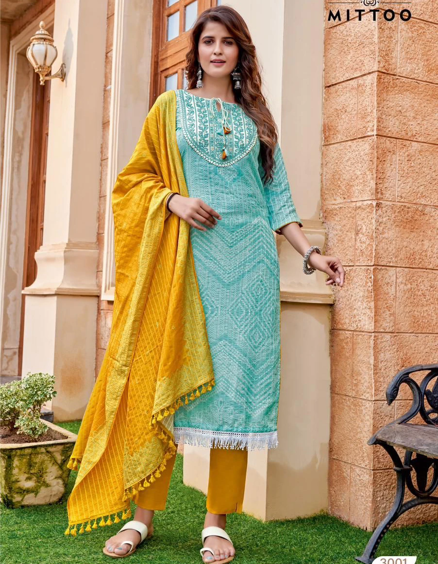 Mittoo Kumkum Muslin Wholesale Readymade Salwar Suit Catalog